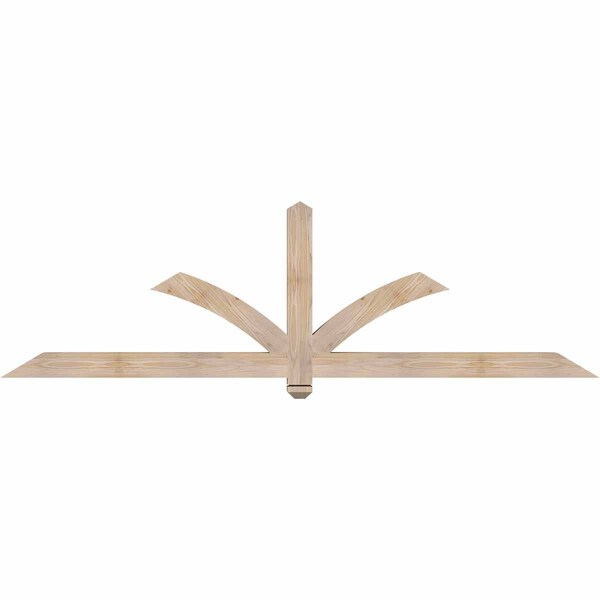 Ekena Millwork Redmond Smooth Timber Gable Bracket, Douglas Fir, 84"W x 24"H x 3 1/2"D x 3 1/2"F, 7/12 Pitch GBW084X24X0404RED00SDF - main